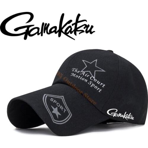 Gamakatsu 2021 New Summer Fishing Sun Hat Riding Mountaineering Outdoor Long-brimmed Sun Hat Sports Rod Breathable Ball Cap