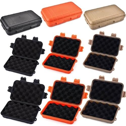 Plastic Shockproof Bins Outdoor Sealed Box Waterproof Box Travel Storage Kit Survival Case Valuables Electronic Gadget Container
