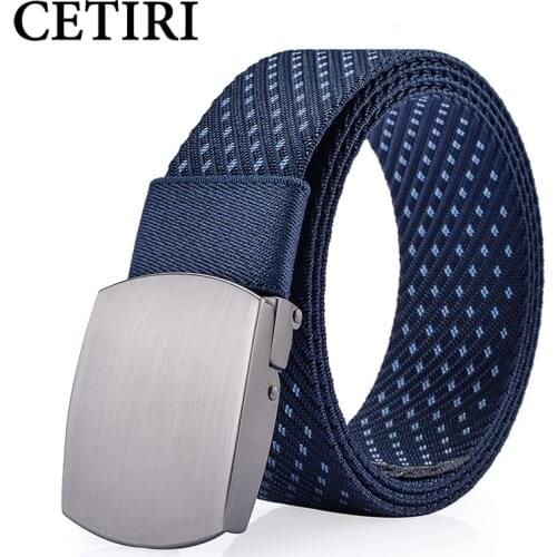 CETIRI 3.7cm High Quality Automatic Buckle Nylon Belt Male Spot Tactical Belt Mens Military Waist Canvas Belts Cummerbunds