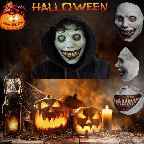 Smiling Demons Creepy Halloween Mask Horror Holiday Party The Evil Cosplay Props Halloween Masquerade Headwear Accessories Gifts