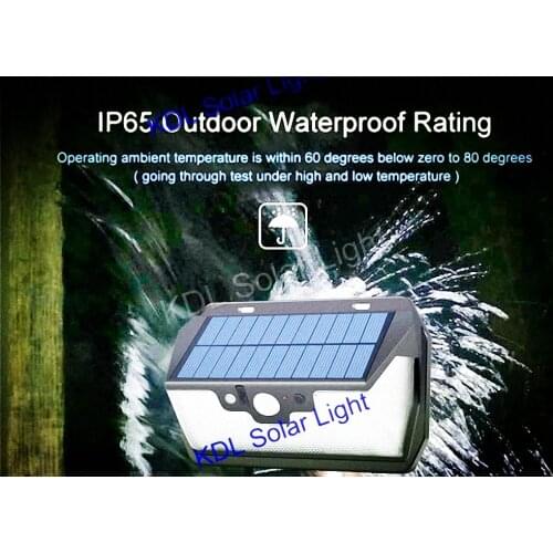 55 LED 900lm Solar Light remote control radar smart 3 side lighting solar led outdoor lightin IP camp street wall lamp yard ca