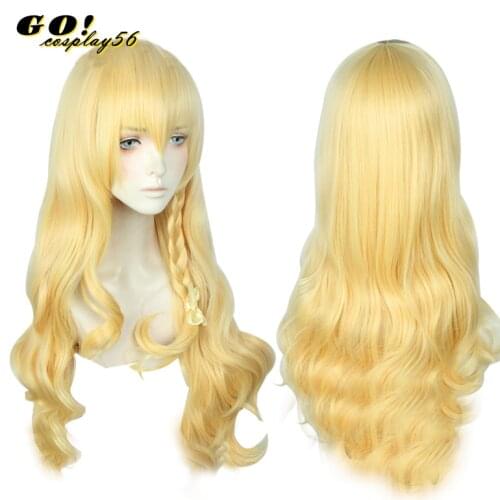 TouHou Project Kirisame Marisa Cosplay Wig Golden Synthetic Hair Halloween Role Play