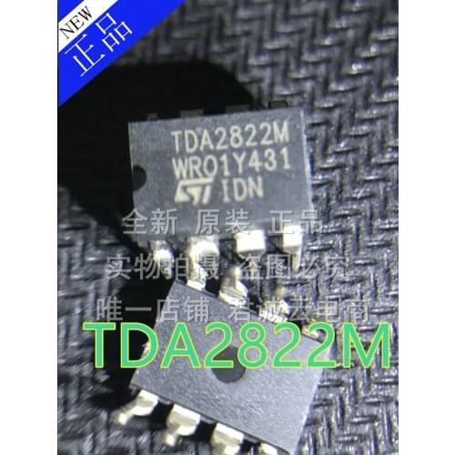 In stock New 100% Original 10pcs/lot TDA2822 TDA2822M 3-6v IC DIP-8