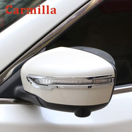 Carmilla Rear Side Mirror Chrome Cover Trim Sticker for Nissan X-trail Xtrail X Trail T32 for Qashqai J11 for Murano 2015 - 2020