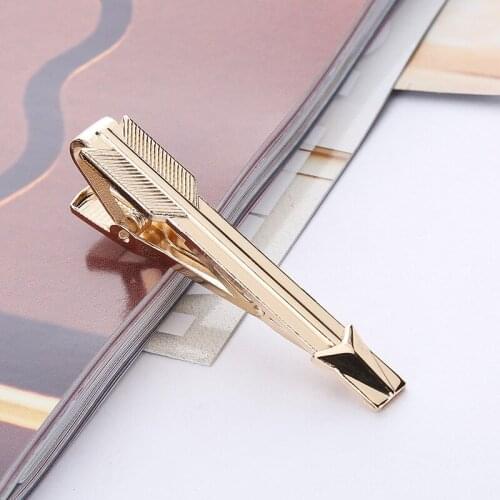 DoreenBeads Fashion Men Tie Clips Alloy Red Blue Gold Silver Color Arrow Style Trendy Accessories Creative Tie Clip,1 Piece