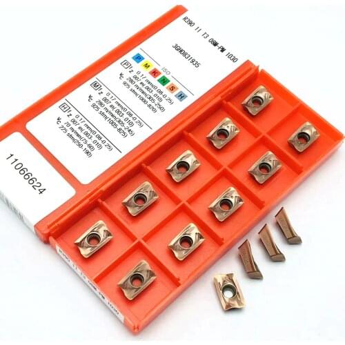 10pcs R390 11T308 PM 1010 1130 1030 1040 carbide inserts, CNC lathe milling cutters, R390 stainless steel milling cutter inserts