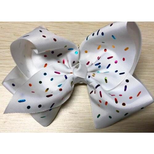 20pcs Free shipping 6" Extra Large Hair Bows Glitter Big Bows Hair Clips for Girls Teens Women