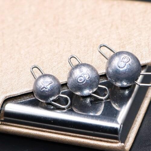 5Pcs Fishing Sinker 2g 3g 4g 5g 6g 7g 8g 10g 12g Weight Bullet Stainless Steel Fishing Snap For Jig Sinking Bass Fishing Tackle