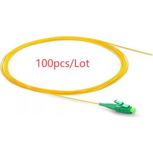 50pcs 100pcs Fiber Optica Pigtail LC/APC-SM(9/125)-G652D, G657A1, G657A2-0.9mm Cable-1m Optical Fiber Pigtail