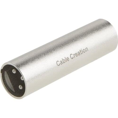 XLR Male to Male Adapter, 3 Pin XLR Male Connector Coupler, Microphone Line Adapter Compatible with Microphone, Mixer, Speaker