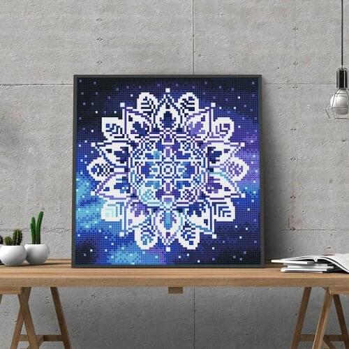 Mandala Diamond Painting Full Round Night Light New Sale LED Diamond Embroidery Cross Stitch DIY Craft Home Decor Gift