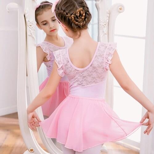 Ballet Dress Girl Ballet Leotard Kids Professional Ballet Tutu Lace Skirt For Dancing Lace Leotard Ballerina Dance Swimsuit