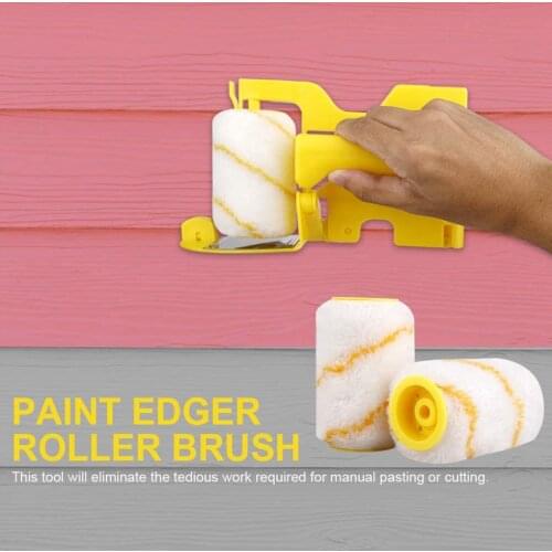 Clean-Cut Paint Edger Roller Brush Multifunctional Roller Paint Brush Clean-Cut Paint Edger Wall Painting Roller Brush Set
