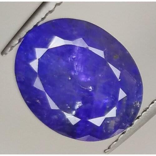 3.84ct Tanzanite oval cut 9.9x8.2mm