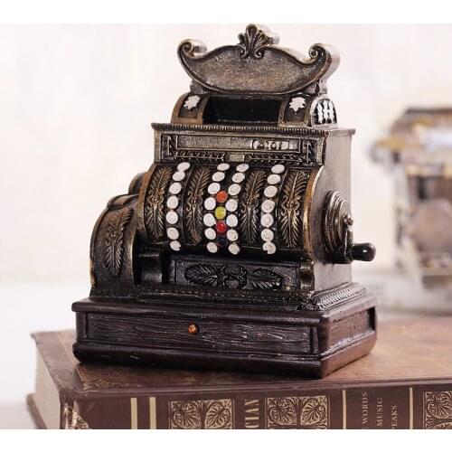 Europe Antique Imitation One-Arm Bandit Model Money Boxes home decor coin bank box moneybox resin shop cafe bar decoration craft