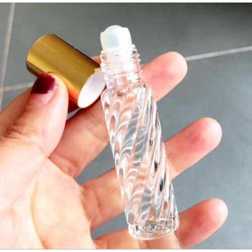 Crystal roller bottles for essential oils Roller Bottles with Glass Roller Balls Aromatherapy Perfumes Lip Balms Roll On Bottles