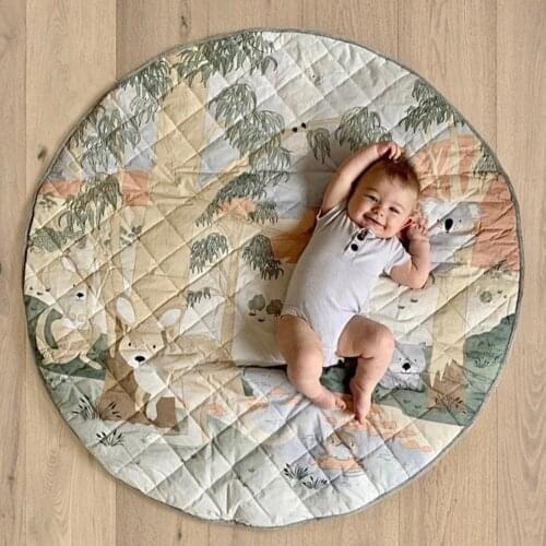 Play Mat Thick 3D Cotton Foldable Crawling Blanket for Infant