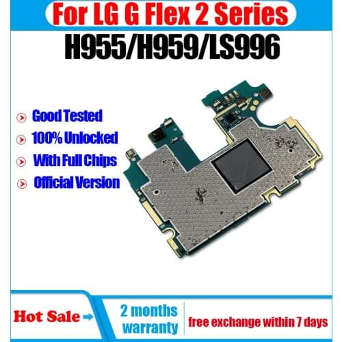 LISFG Full Working Motherboard Mainboard Circuits Board For LG G Flex 2 Motherboard H955/H950/H959/LS996 With Android System