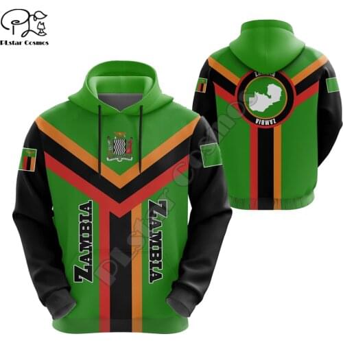 Men Women I love Zambia print 3D Hoodies Funny casual Sweatshirt Fashion Hooded Long Sleeve zipper Pullover streetwear harajuku tshirt