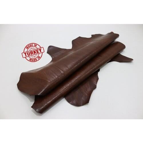 Real Sheep Skin Brown 1 Mm Tanned Leather Ready Made Pieces Craft Products Wallet Bag Clothes Shoe Design Making