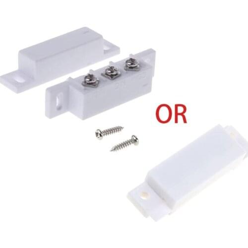 NC NO Magnetic Contact Switch Door Sensor Wired Metal Roller Shutter Door Home Alarm System