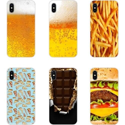 Food Dessert Chocolate beer cheese For Samsung Galaxy A3 A5 A7 A9 A8 Star A6 Plus 2018 2015 2016 2017 TPU Transparent Shell Case