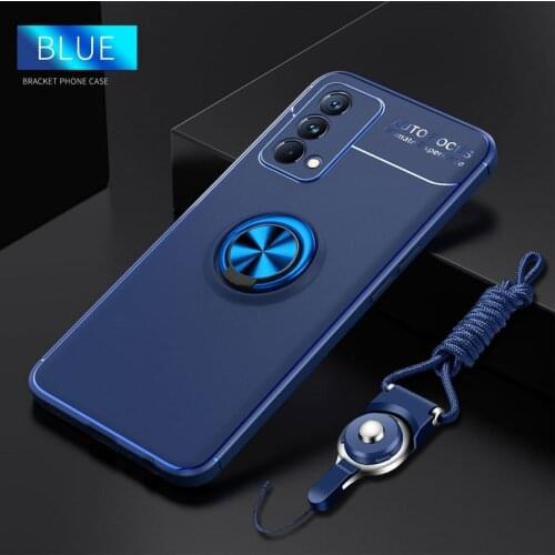 Silicone case For Realme GT Master Explorer Master case Realme GT NEO Realme 8 7 X7 Q3 Pro C3 Strip Cover Finger Ring Holder