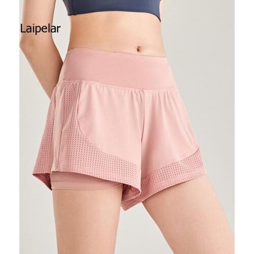 Sports Shorts Womens Loose Running Anti Light Outside Quick Dry Training Fake Two Gym Hot Pants 2021