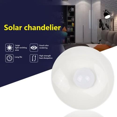 LED Solar Light Waterproof Double Heads Solar Emergency Lamp Outdoor Camping Terrace Garden Home Tent Chandelier Lighting