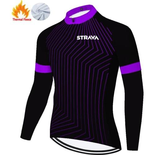 Strava Winter Thermal Fleece Ropa Wielren Masculino Mallots Hombre Retro Jersey Fietskleding Heren Ciclismo Maillot Ciclismo