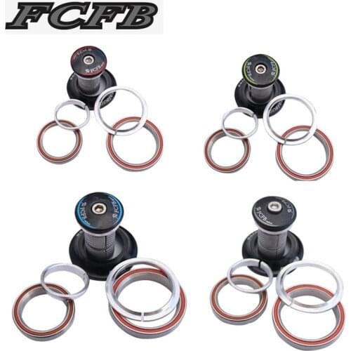 FCFB bike parts Tapered bicycle headset 1-1/8"-1-1/2" for Tapered Road/TT/MTB bicycle headset bike Available green blue red gray