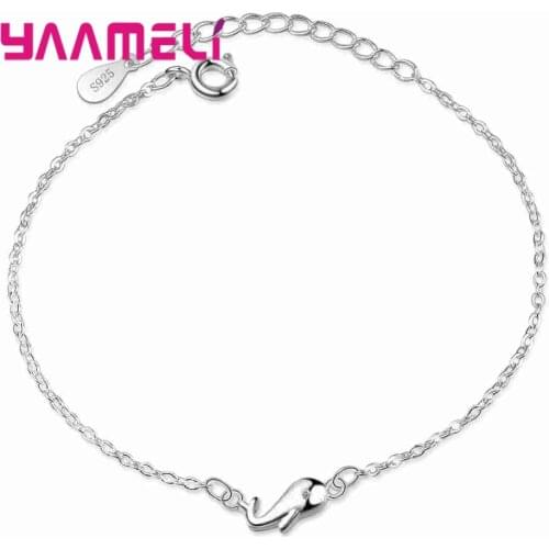 Wholesale Genuine 925 Sterling Silver Cute Dolphin Bracelets For Women Girlfriend 925 Sterling Silver Animal Design Bracelets