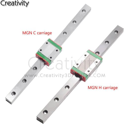 12mm Linear Guide MGN12 400 450 500 550 600 mm linear rail + MGN12C or MGN12H carriage