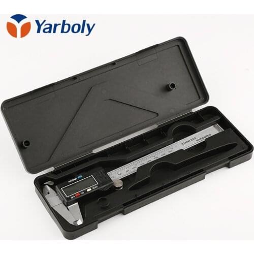 150mm 6" Stainless Steel Precision LCD Micrometer Electronic Digital Vernier Caliper Slide Calliper Rule Measuring Gauge Tools