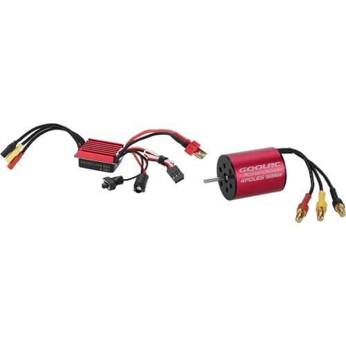 GoolRC S2430 7200KV Sensorless Brushless Motor and 25A Brushless ESC Combo Set for 1/16 1/18 RC Car Truck Vehicle Parts
