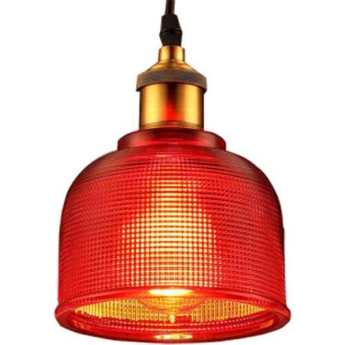 Color Simple Dining Room Light Bedroom Lamp Coffee House Light Creative Leisure Bar Single Head Glass Chandelier