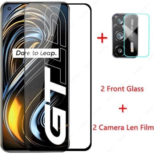 For Realme GT 5G Glass for Realme GT 5G Tempered Glass Screen Protector Camera Len Film for Realme Narzo 30 7 8 Pro 5G C21 C15