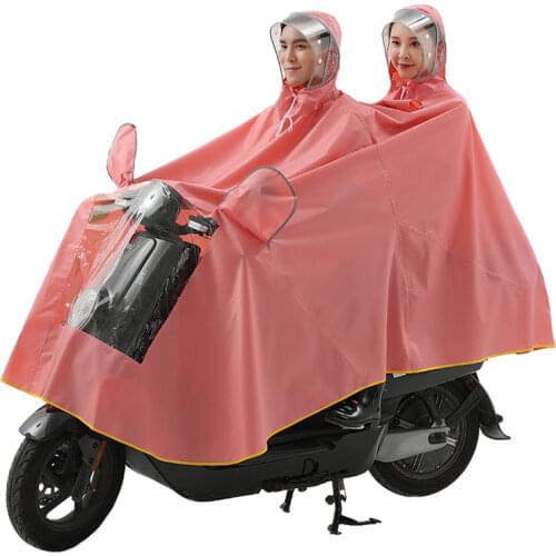 Rain Poncho Electric Motorcycle Raincoat Women Men Two Person Rainwear Anti-Rain Thickened Increase Rain Coat impermeable gift