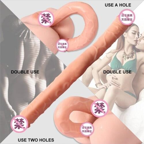 Double head Penis Dildo Long Huge Dildo Sex Toys For Female Lesbian Gay Dual Dildo Masturbator Vagina Anal Plug