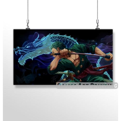Canvas Anime Roronoa PIECE Pictures Home Decoration Paintings Poster HD Prints Wall Art Modular Living Room Framed