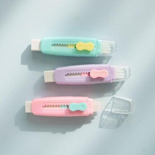 Creative push-pull eraser shrinks freely compact and supplies learning childrens eraser lightweight office H5N9
