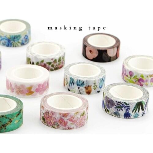 1.5cm*7m Plant flower Garden Washi Tape Adhesive Tape DIY Scrapbooking Sticker Label Masking Tape