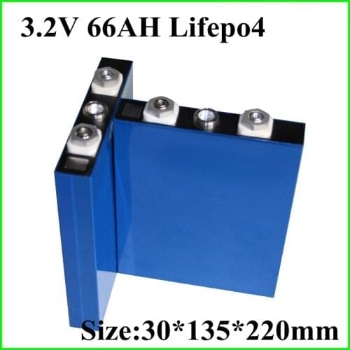 Lifepo4 3.2v 66Ah Lithium Battery for DIY 36V 800W 1000W 5000W E-bike Motor E-scooter Electric Tricycle Electric Car Vehicle