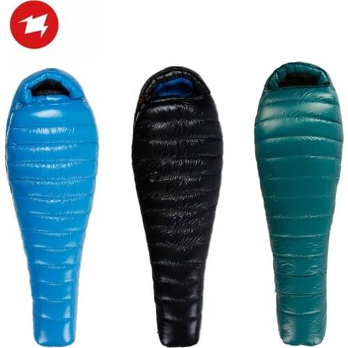 AEGISMAX Mummy Type 800FP Goose Down Sleeping Bag Adult Outdoor Camping Tent Ultralight Nylon Bag Can Be Spliced