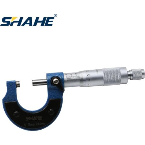 SHAHE 0.01mm 0-25mm outside micrometer mikrometre measuring device mechanical gauges micrometer precision tools