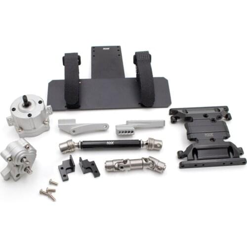 ​ Gearbox Simulation Model Car DIY Upgrade Kit Durable Aluminum Planetary Transmission for SCX10 II RC Car