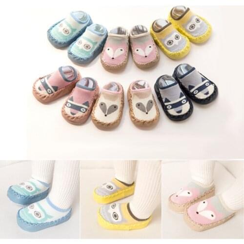 Fashion Cute Spring Autumn Winter Infant Funny Socks Anti Slip Baby Boy Foot Socks Rubber Soles Baby Girl Animal Cotton Socks