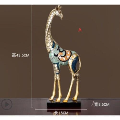 Resin Giraffe Villa Bookshelf Home American Modern Creative Animal Decoration