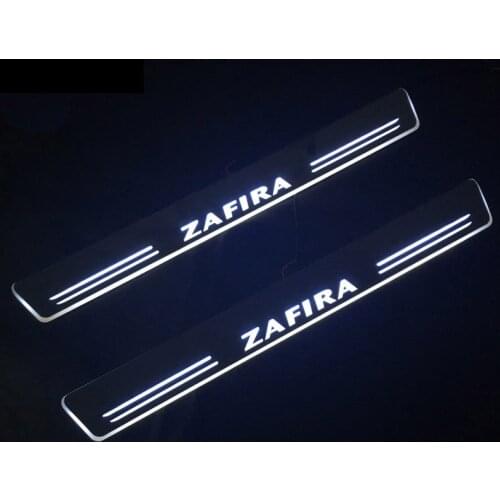 Welcome Pedal Lights For Opel Zafira 2015 2016-2018 Pedal car Door Sill Pathway Lamps led thresholds scuff plates Avante md auto