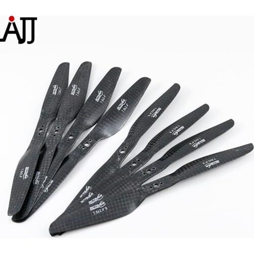 4pairs/bag Rctimer TM 7x2.4'' 7024 Carbon Fiber CW CCW Propeller TM-7024